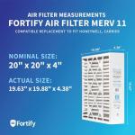 Fortify MERV 11 Pleated HVAC Filters 2-Pack
