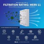 Fortify MERV 11 Pleated HVAC Filters 2-Pack