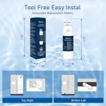 Keycozy K001 Water Filter Replacement for Refrigerators