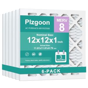 Plzgoon 12x12 Air Filter MERV 8 (6 Pack)