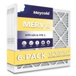 Maycold MERV 8 18x20x1 Pleated Air Filters - 6 Pack