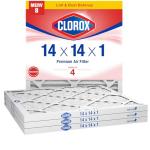 Clorox MERV 8 Pleated Air Filters, Pack of 4