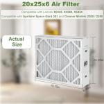 2-Pack MERV 13 20x25x6 Air Filters