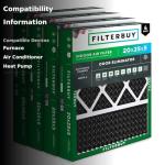 20x25x5 MERV 8 Air Filters with Odor Control