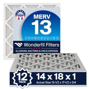 14x18 MERV 13 Air Filters - 12 Pack
