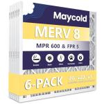 Maycold MERV 8 Air Filter 6-Pack, 20x22x1