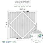 TRIGHTFILTERS 14x14x1 MERV 8 Air Filter 6 Pack
