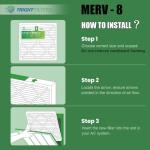 TRIGHTFILTERS 14x14x1 MERV 8 Air Filter 6 Pack