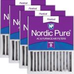Nordic Pure 16x20x5 MERV 8 Air Filter 4 Pack