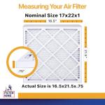 Filter King 17x22 Air Filters - 6-Pack MERV 13
