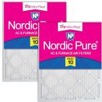 Nordic Pure 16x20x1 MERV 10 AC Filters - 2 Pack