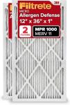 Filtrete 12x36 Air Filter, MERV 11, 2 Pack