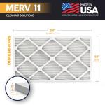 BNX TruFilter 14x24x1 MERV 11 Air Filter 12-Pack