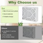 4 Pack MERV 13 20x25x6 Air Filters