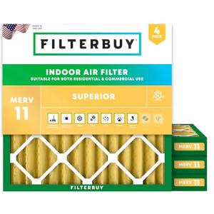 12x12x2 MERV 11 Electrostatic Air Filters (4-Pack)