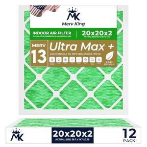 MervKing 20x20 Air Filter MERV 13 - 12-Pack