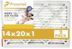 Proairtek 14x20x1 MERV 13 Air Filter Pack
