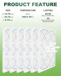 BOOGUAN 14x20x1 MERV 13 Pleated Air Filters 6-Pack