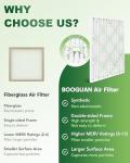 BOOGUAN 14x20x1 MERV 13 Pleated Air Filters 6-Pack