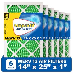 Maycold MERV 13 Pleated Air Filter 6-Pack