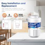 PUREPLUS PRO Refrigerator Water Filter Replacement - 2 Pack