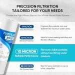 PUREPLUS 10" x 2.5" Whole House Water Filter 4-Pack