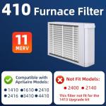 410 MERV 11 Replacement Air Filter, 16"x28"x4