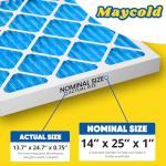 Maycold 14x25x1 MERV 11 Air Filter 6-Pack