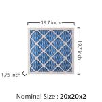 HG 20x20x2 MERV 11 Pleated Air Filter 4-Pack