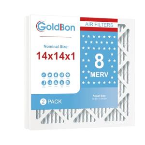 14x14x1 Air Filter 2 Pack - MERV 8