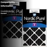 Nordic Pure 20x25 Carbon Pleated Filters 2 Pack