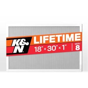 K&N 18x30x1 Washable MERV 8 Air Filter