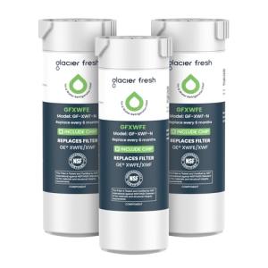 GLACIER FRESH XWFE Water Filter Replacement Pack of 3