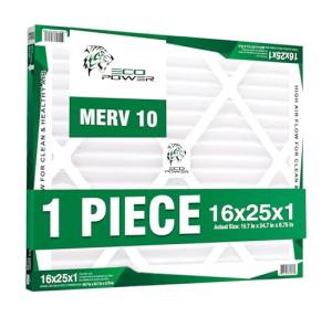 SendBliss ECO POWER 16x25x1 MERV 10 Air Filter