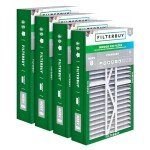 MERV 8 Pleated Air Filters 4-Pack, 17.5x27