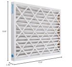 Aerostar MERV 11 14x25 Pleated Air Filter 6 Pack