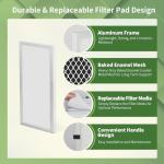 Montemono Reusable 10x20x1 Air Filter, MERV 8