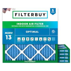 18x18x1 MERV 13 Air Filter - 5-Pack