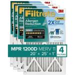 Filtrete 20x25x1 Air Filter MPR 1200D, 4-Pack