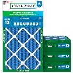 Filterbuy 12x24x4 MERV 13 Air Filters (4-Pack)