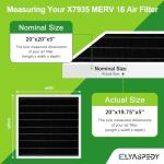 MERV 16 Air Filter Bundle 3-Pack 20x20x5