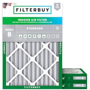 30x32x2 MERV 8 Air Filters - 3 Pack