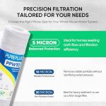 PUREPLUS 5 Micron 10"x2.5" Sediment Filter 4-Pack