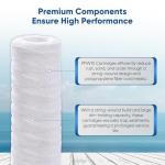 PUREPLUS 5 Micron 10"x2.5" Sediment Filter 4-Pack