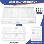 DerBlue 2-Pack MERV 13 16x25x5 Furnace Filters