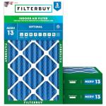 Filterbuy 12x20x4 MERV 13 Air Filters (3-Pack)