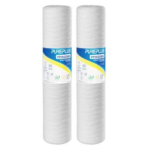 PUREPLUS 5 Micron String Wound Sediment Filter 2-Pack
