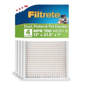 Filtrete 13x21.5 AC Air Filter, 4-Pack
