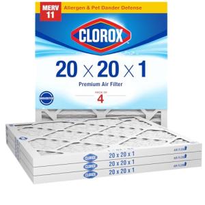 Clorox MERV 11 Pleated Air Filters, 4-Pack