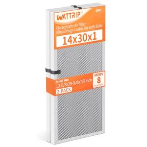 WATTRIP MERV 8 Reusable Washable Air Filters 2-Pack